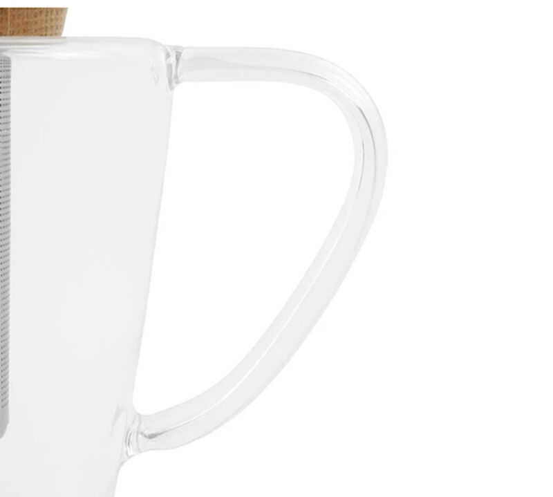 Th&eacute;i&egrave;re en verre couvercle bois 1L Viva Scandinavia 'Infusion' image number 3