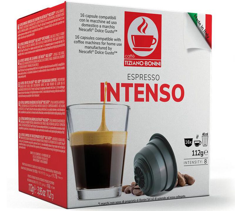 16 Nescaf&eacute;* Dolce Gusto* Compatible Pods Espresso Intenso &ndash; CAFFE BONINI image number 0