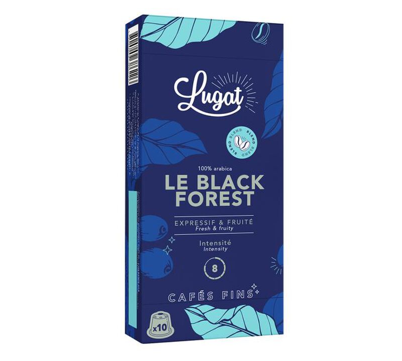 10 Nespresso* Original Compatible Capsules Black Forest &ndash; Lugat  (best before 28.8.2026) image number 1