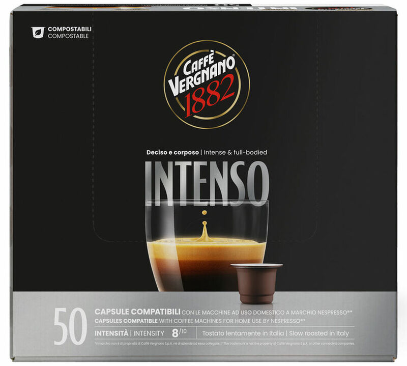 50 Nespresso* Original Compatible Capsules Espresso Intenso &ndash; CAFFE VERGNANO image number 0