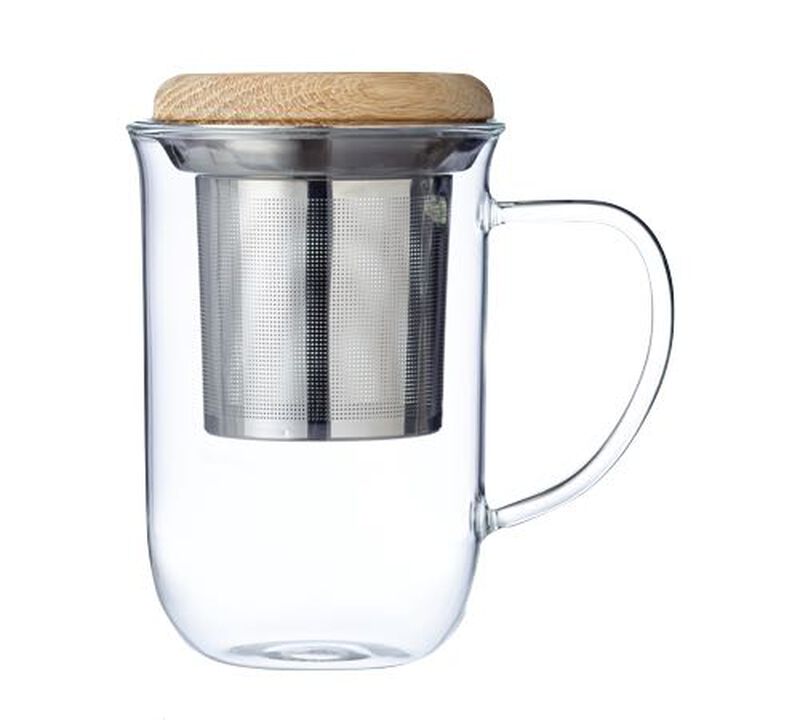 VIVA Scandinavia mug with infuser and wooden lid - 350ml image number 0