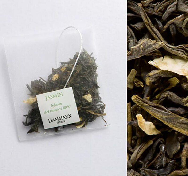 Dammann Fr&egrave;res Jasmine green tea - 25 Cristal&reg; sachets image number 1