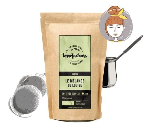 18 dosettes souples - Le M&eacute;lange de Louise - LES PETITS TORREFACTEURS
