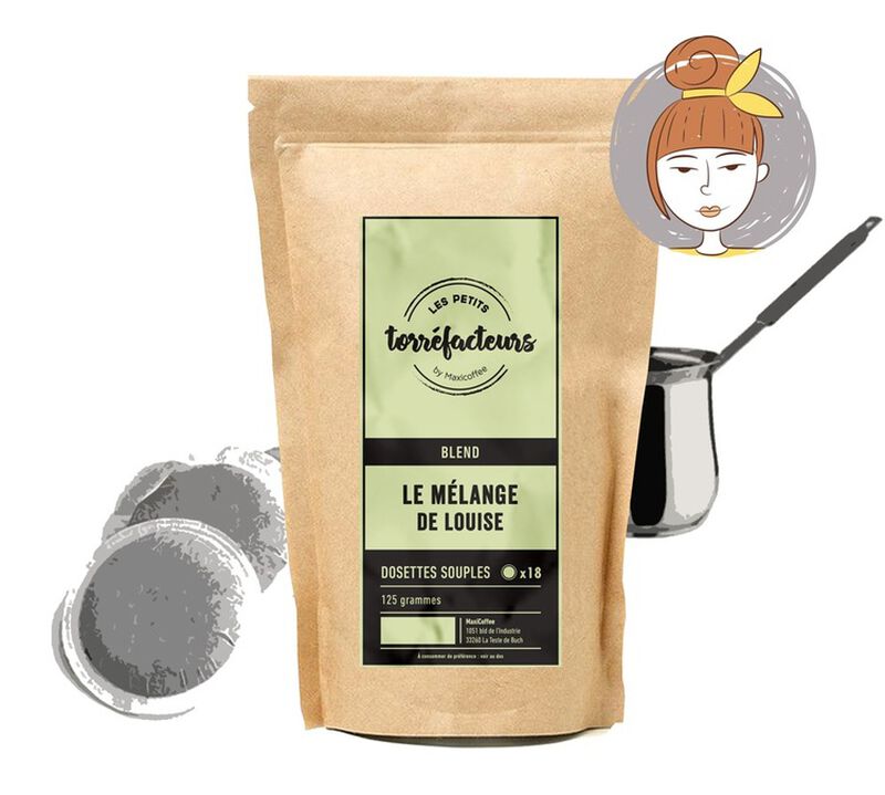 18 dosettes souples - Le M&eacute;lange de Louise - LES PETITS TORREFACTEURS image number 0