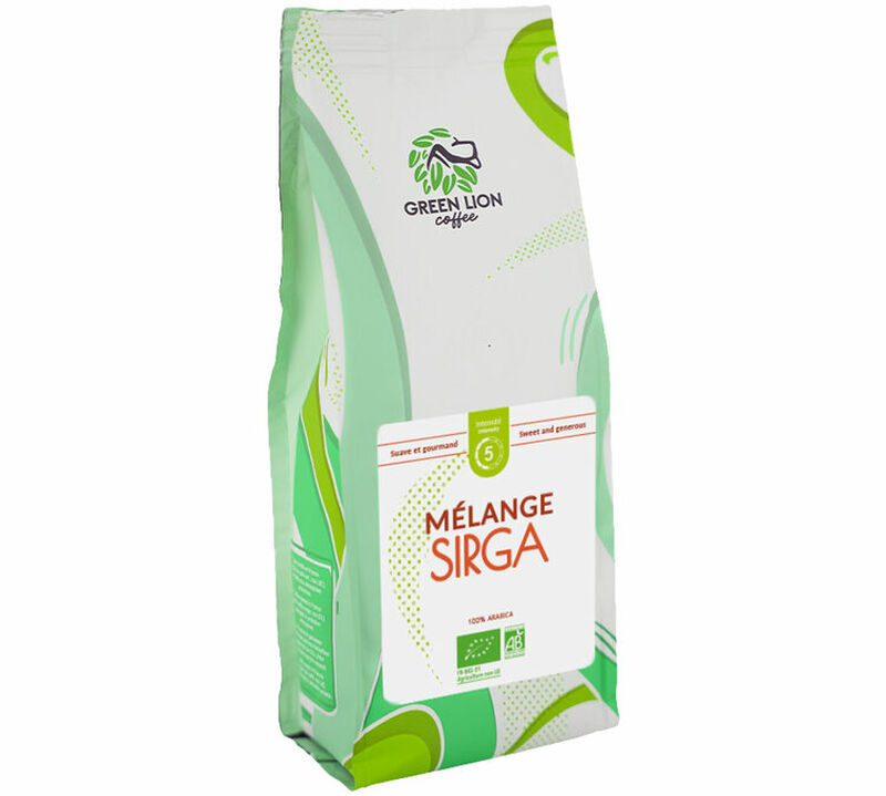 Green Lion Coffee - Caff&egrave; in grani Bio - Le M&eacute;lange Sirga 100% Arabica 250 g image number 1