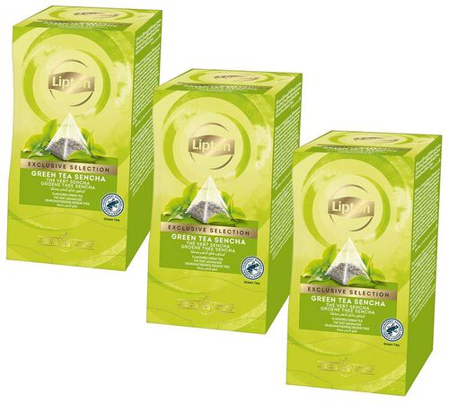 Lipton Sencha Green Tea Value Pack - 3 x 25 Tea Bags