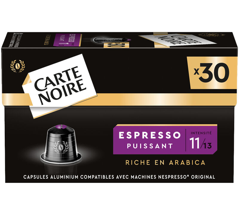 30 capsules compatibles Nespresso* Original Espresso Puissant n&deg;11 - CARTE NOIRE image number 0