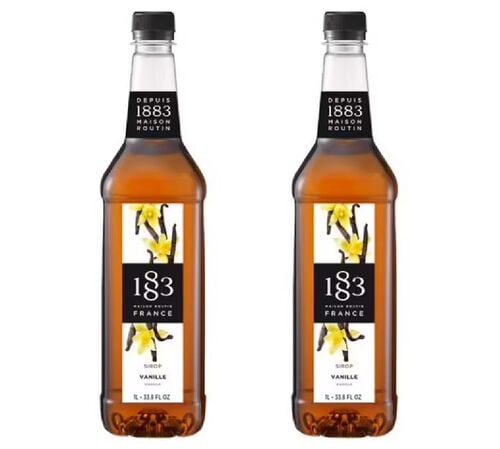 Sirop 1883 Routin Vanille - Bouteille Plastique - 2 x 1 L