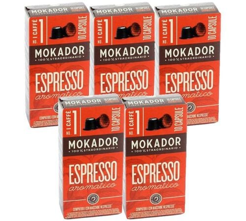 50 capsules compatibles Nespresso* Original Aromatico - MOKADOR CASTELLARI