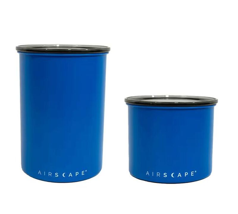 Lot bo&icirc;te de conservation m&eacute;tal bleu klein mat 250 gr et 500 gr - Airscape image number 0