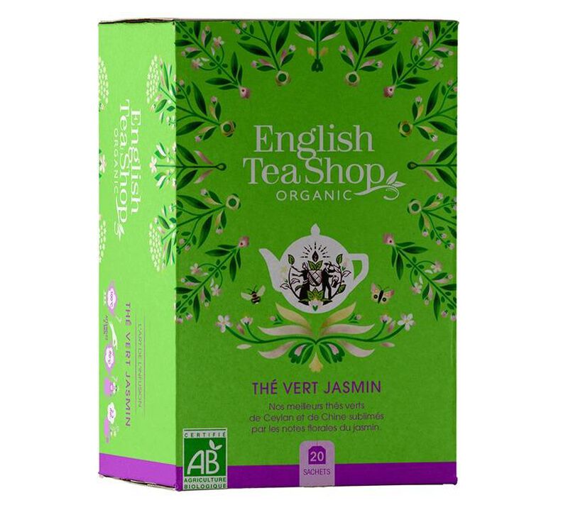 English Tea Shop Organic Jasmine Green Tea x 20 tea bags image number 0