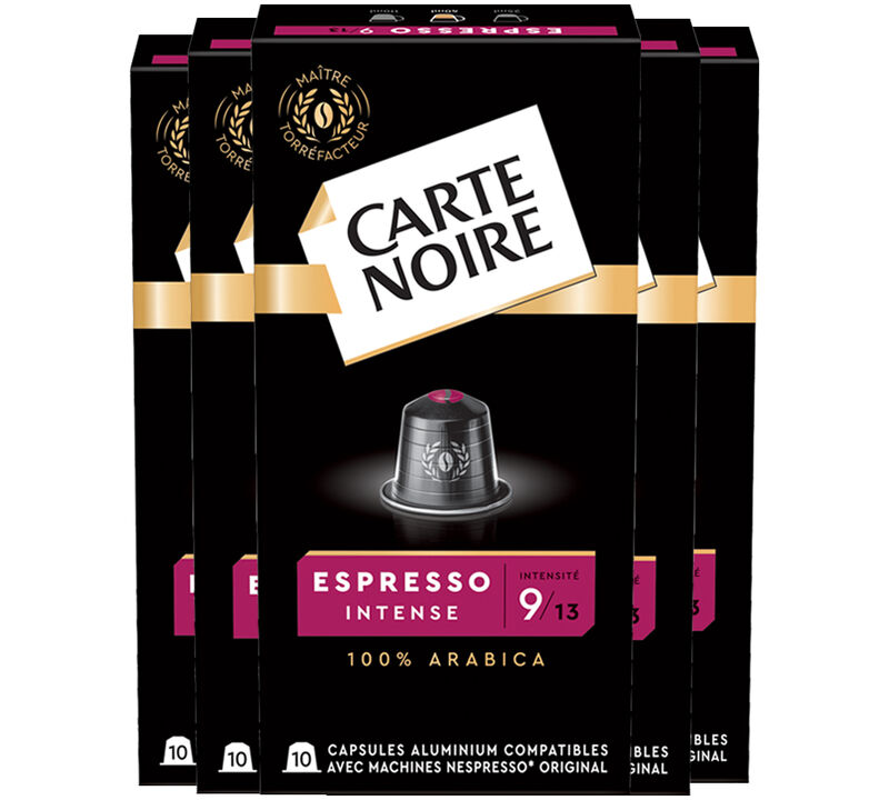 50 capsules compatibles Nespresso* Original Espresso Intense n&deg;9 - CARTE NOIRE image number 0