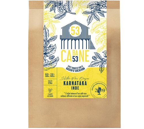Cabane 53 Coffee Beans Pure Origin Karnataka India - 250g