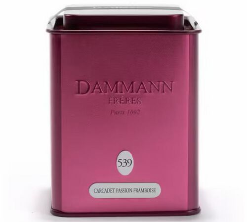 Dammann Fr&egrave;res Hibiscus Infusion Passion Framboise - 100g in tea caddy