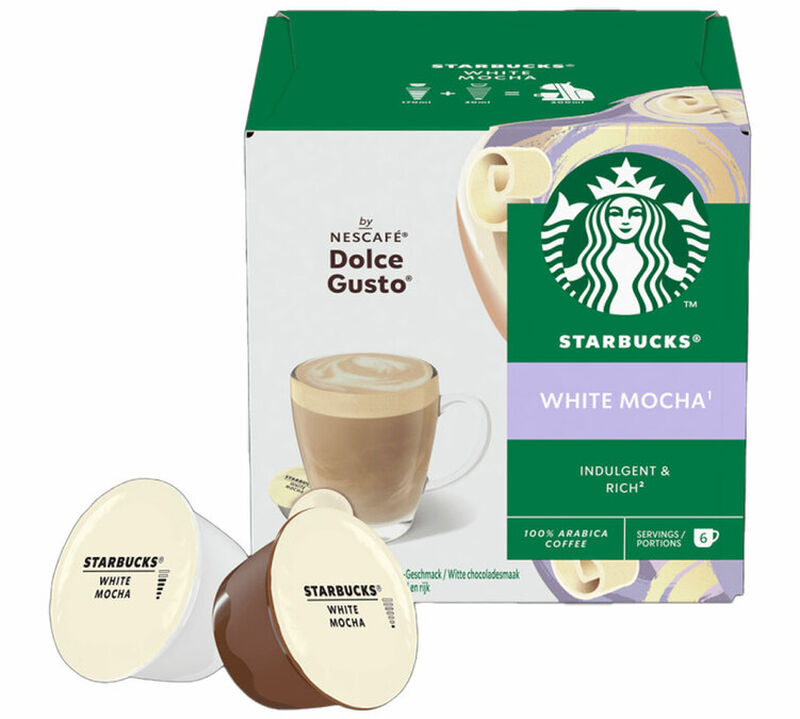 12 Nescaf&eacute;* Dolce Gusto* Compatible Pods Mocha White Chocolate &ndash; STARBUCKS image number 1