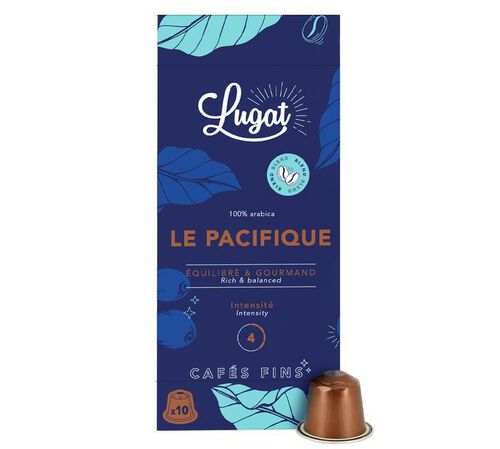 Lugat Nespresso* Original Compatible Pods Pacific Blend x 10