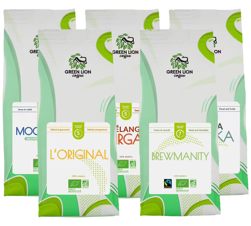 Green Lion Coffee Discovery Pack Organic Coffee Beans - 1,250kg image number 0