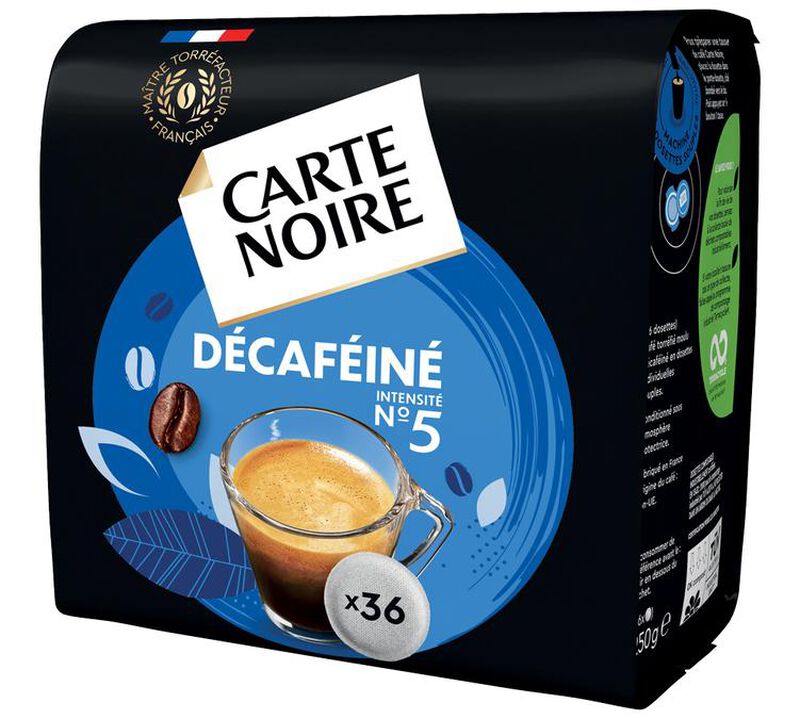 36 dosettes souples n&deg;5 D&eacute;caf&eacute;in&eacute; - CARTE NOIRE image number 2
