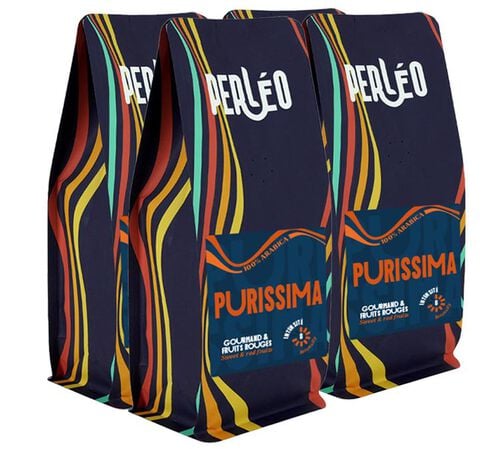 4 x 250 g - Caf&eacute; moulu - Purissima - PERL&Eacute;O