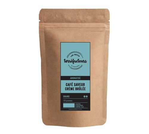 Les Petits Torr&eacute;facteurs - Cr&egrave;me Br&ucirc;l&eacute;e flavoured coffee beans - 125g