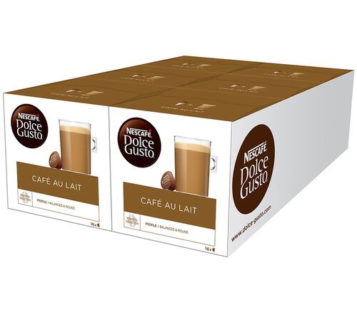 96 Caf&eacute; au Lait Pods - NESCAFE* DOLCE GUSTO*