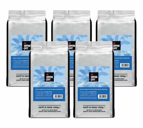 5 Kg Caf&eacute; en grain D&eacute;caf&eacute;in&eacute; Miscela Espresso - Goppion Caff&egrave;