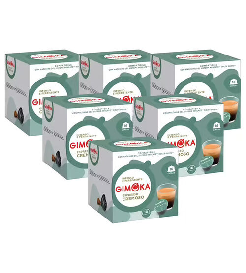 96 capsule compatibili Nescafe* Dolce Gusto* Cremoso &ndash; Gimoka