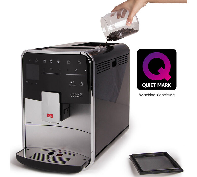 Expresso Broyeur Melitta Barista T Smart Connect&eacute;e Argent/Noir F830-101 image number 5