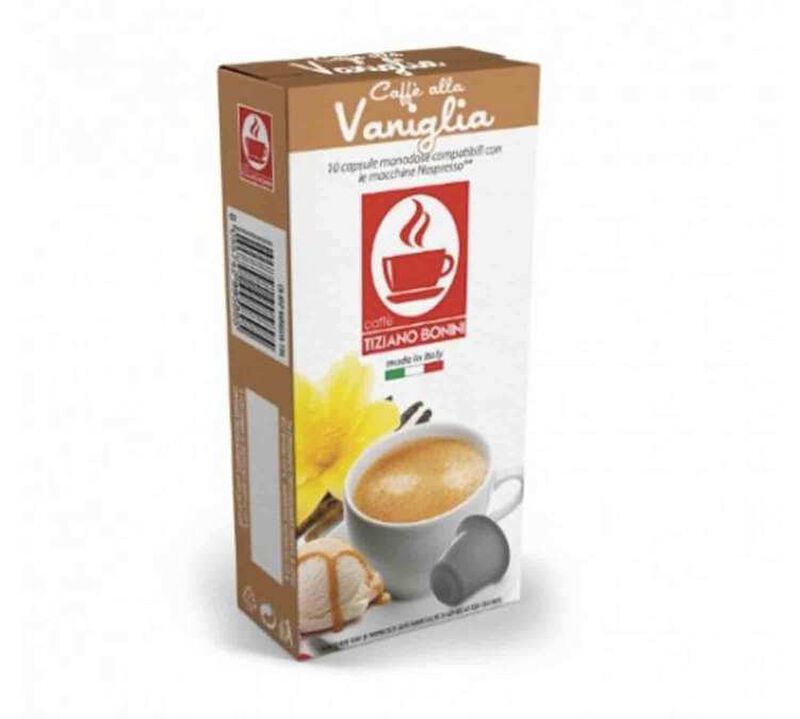 10 Nespresso* Original Compatible Capsules Vanilla &ndash; BONINI image number 0