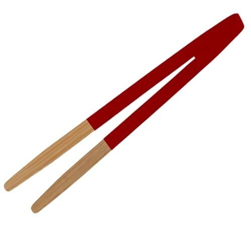 Pince &agrave; toast en bois rouge - Pebbly Natural