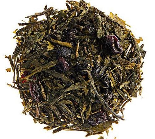 Th&eacute; Vert Sencha Myrtille - Vrac 100 g - COMPTOIR FRAN&Ccedil;AIS DU TH&Eacute;