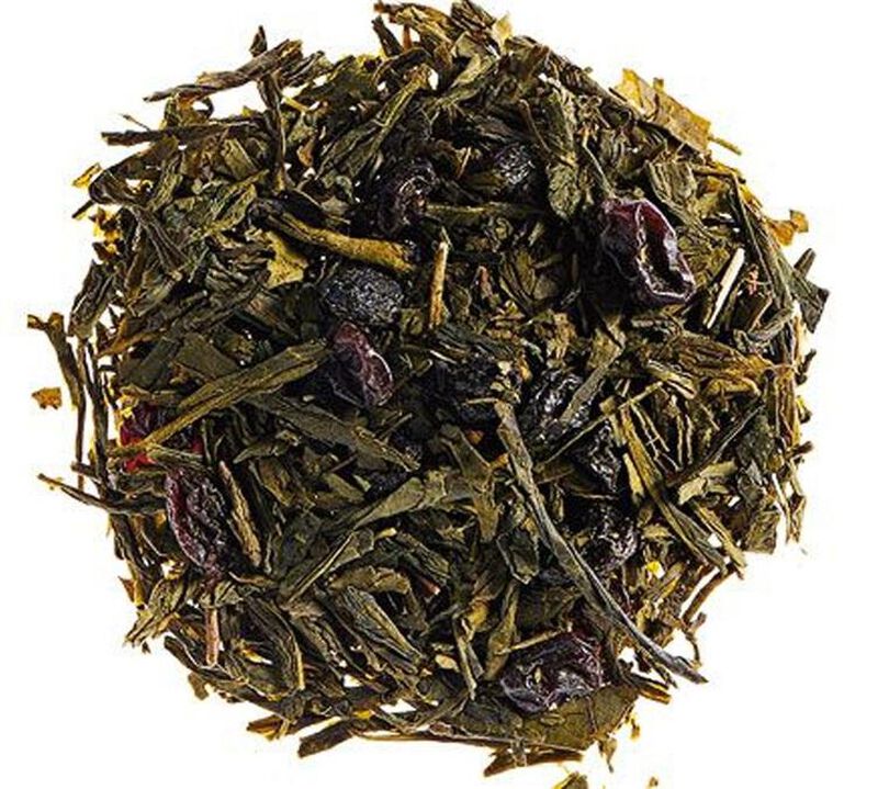 Th&eacute; Vert Sencha Myrtille - Vrac 100 g - COMPTOIR FRAN&Ccedil;AIS DU TH&Eacute; image number 0