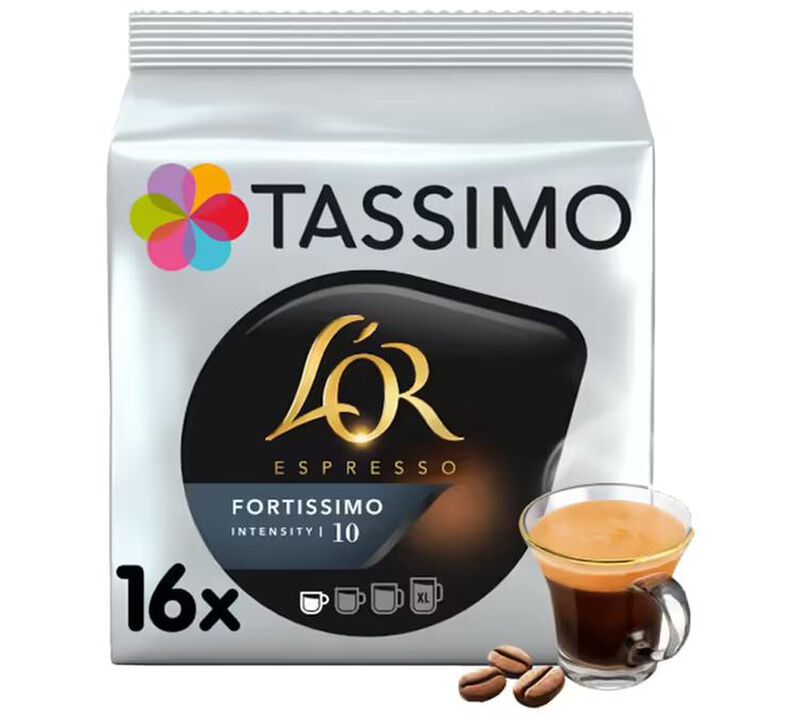 L'Or Espresso Fortissimo Coffee Pods 5 Packs (80 Drinks) image number 1