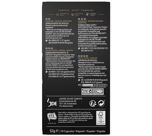 10 Nespresso* Original Compatible Capsules Supremo &ndash; L'OR ESPRESSO image number 1