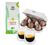 Lot cadeau de P&acirc;ques : 250 g Caf&eacute; en grain M&eacute;lange Sirga Green Lion Coffee, &oelig;ufs en chocolat et verres - MAXICOFFEE image