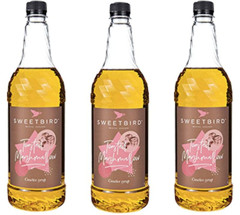 Lot de 3 Sirops Guimauve (Marshmallow) 3 x 1L - SWEETBIRD image number 0