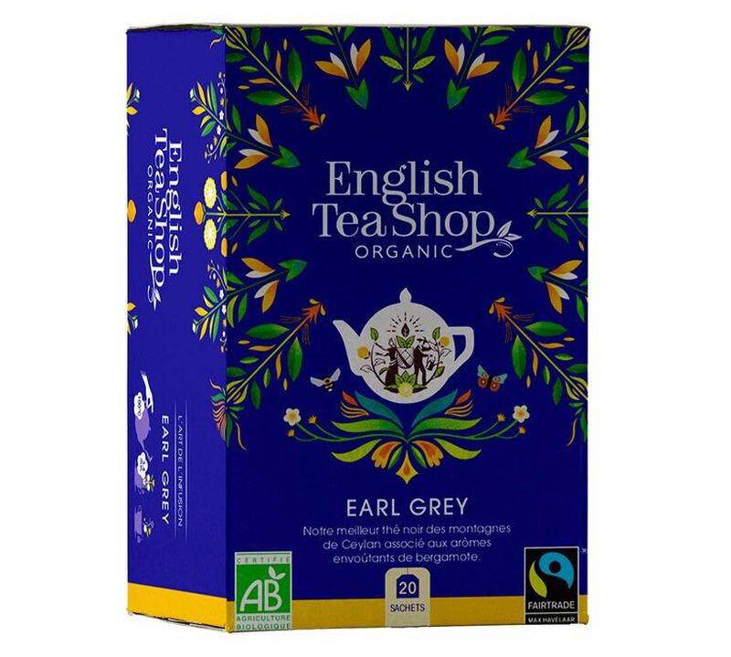 English Tea Shop Organic Earl Grey Black Tea -  20 sachets image number 0