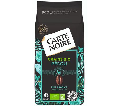 500 g - Caf&eacute; en grain - P&eacute;rou Bio - CARTE NOIRE