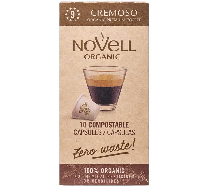 Novell Organic Coffee Pods Cremoso Compostable Capsules x 50 image number 4