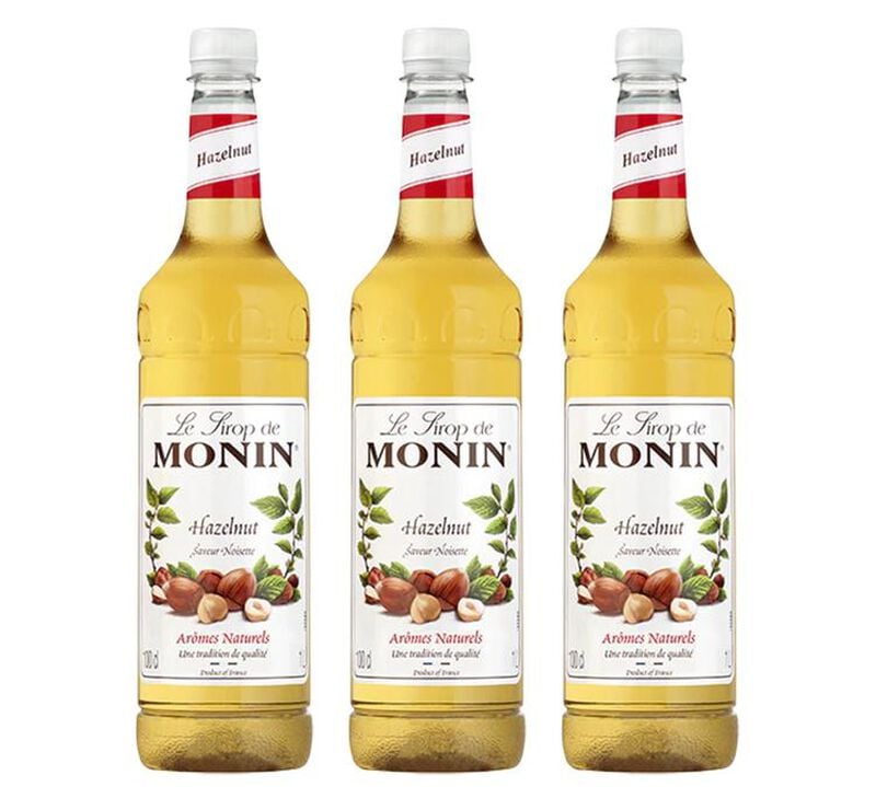 Sirop Noisette Bouteille plastique 3 x 1L - MONIN image number 0