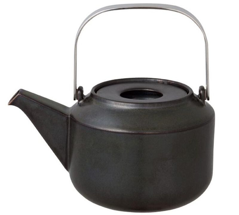 Teapot Kyusu in Black 600ml - Kinto image number 0