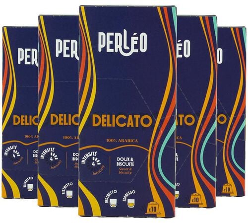50 capsules compatibles Nespresso* Original Delicato - PERL&Eacute;O