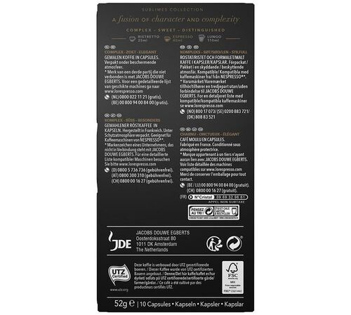 10 Nespresso* Original Compatible Capsules Or Rose &ndash; L'OR ESPRESSO image number 1