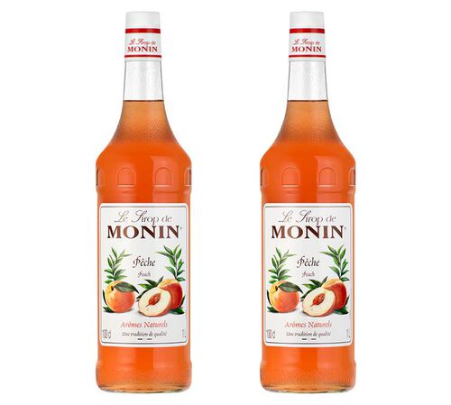 Sirop Monin - P&ecirc;che - 2 x 1 L