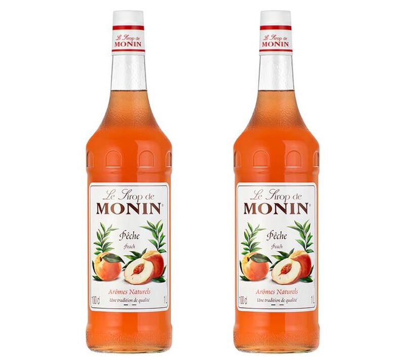 Sirop Monin - P&ecirc;che - 2 x 1 L image number 0