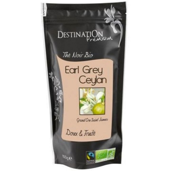 Organic 'Earl Grey Ceylon N&deg;6' loose leaf black tea - 80g by Destination image number 1