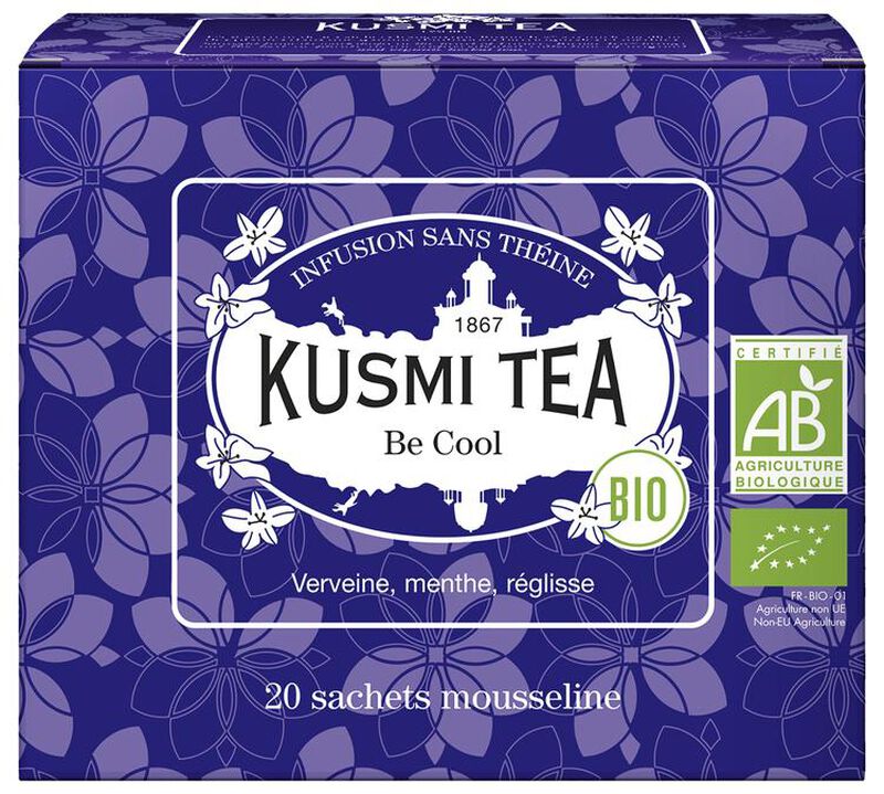 Kusmi Tea Be Cool Organic Infusion - 20 tea bags image number 0