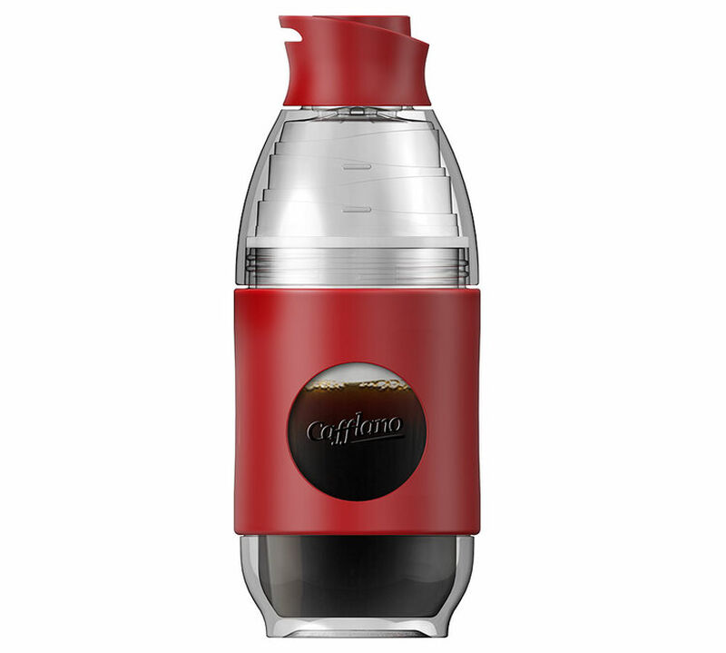 Cafflano Go-Brew portable brewing bottle in red image number 0