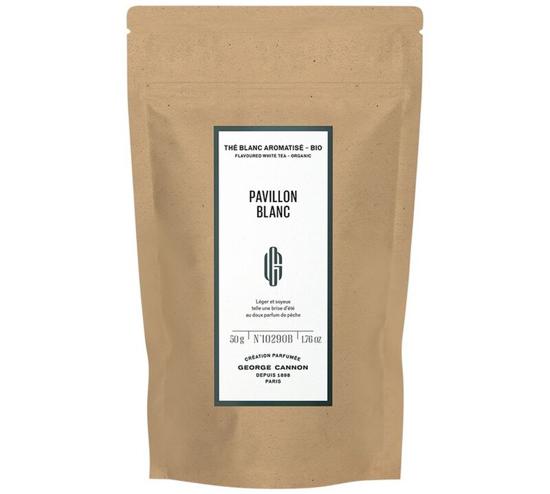 T&egrave; bianco biologico Pavillon Blanc - 50g - GEORGE CANNON image number 1