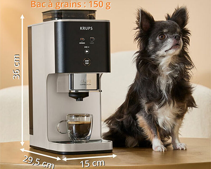 Expresso broyeur KRUPS Coffee Crush SA4001E0 - Ivoire image number 4